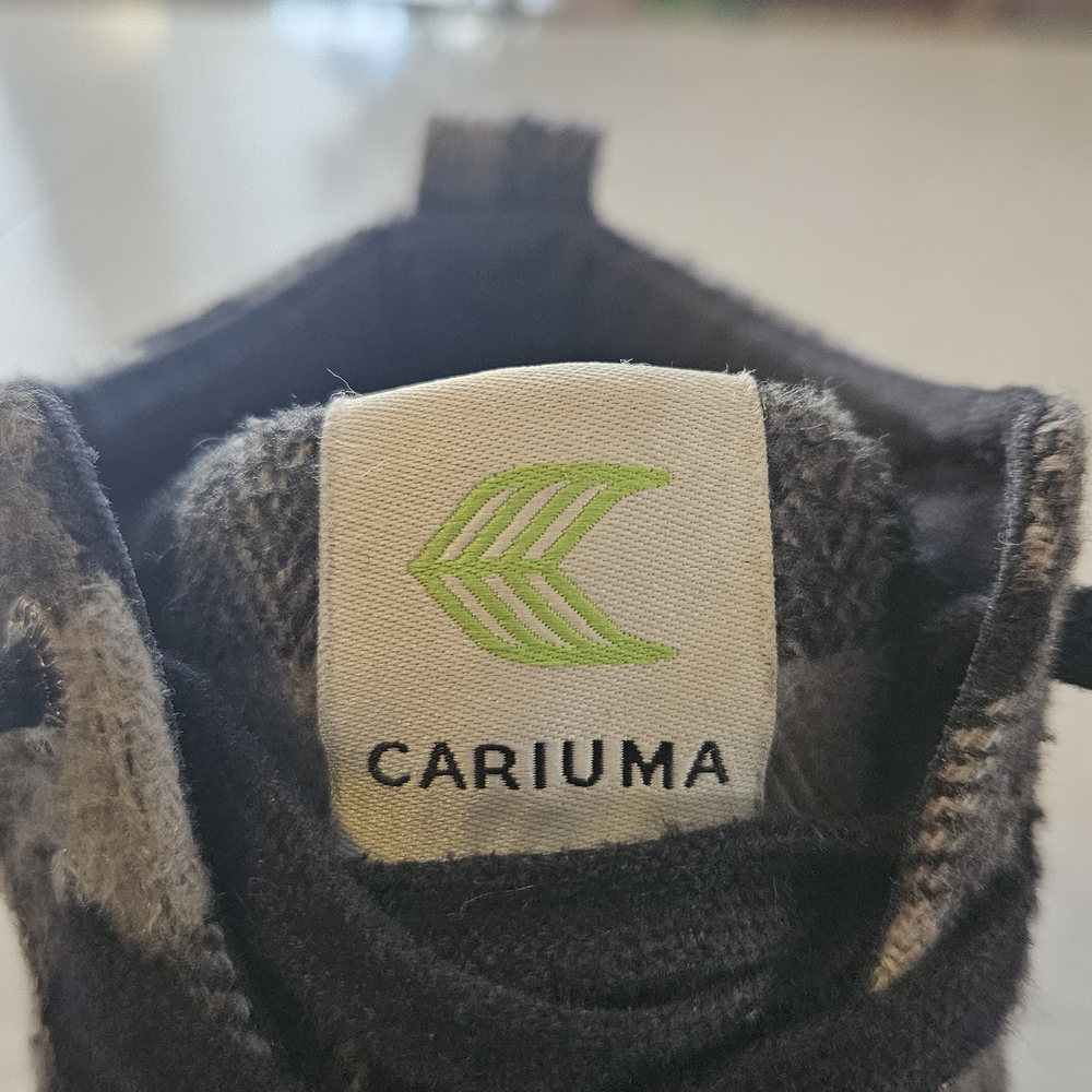 Cariuma OCA High Top Black Plaid Womens 8.5 - Picture 4 of 6